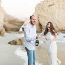 El Matador Beach Engagement : Meredith + Andy