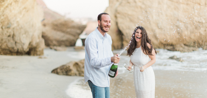 El Matador Beach Engagement : Meredith + Andy
